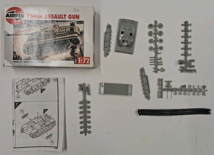 KINGKIT MODEL SCRAPYARD 1/72 AIRFIX 01306 75mm ASSAULT GUN  NO DECALS 
