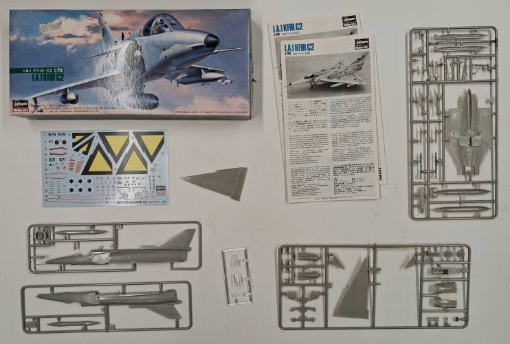 KINGKIT MODEL SCRAPYARD 1/72 HASEGAWA 608 I.A.I KFIR C2  STARTED 