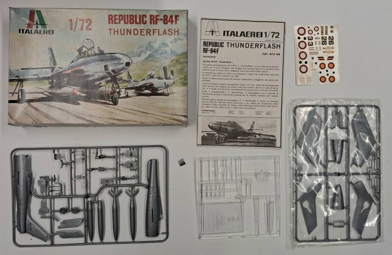 KINGKIT MODEL SCRAPYARD 1/72 ITALERI A108 REPUBLIC RF-84F THUNDERFLASH  CUT DECALS 