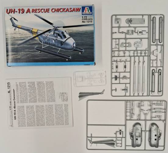KINGKIT MODEL SCRAPYARD 1/72 ITALERI 1215 UH-19 A RESCUE CHICKASAW  NO DECALS 