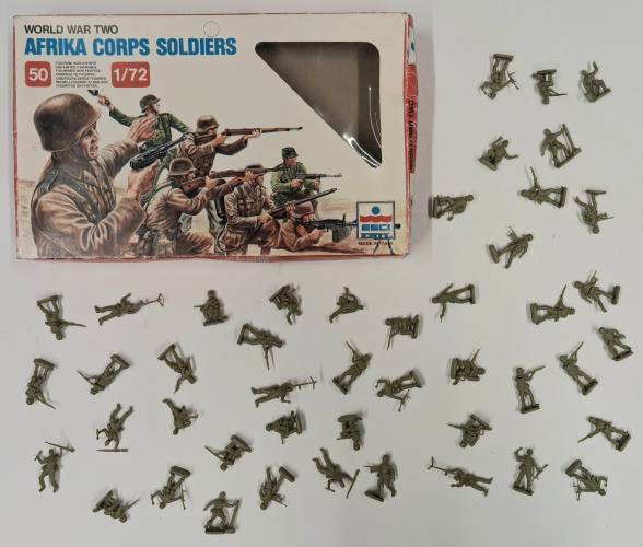 KINGKIT MODEL SCRAPYARD 1/72 ESCI 206 AFRIKA CORPS SOLDIERS  MISSING FIGURES 