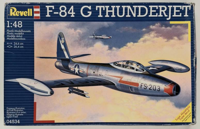 KINGKIT MODEL SCRAPYARD 1/48 REVELL 04534 F-84G THUNDERJET  CRACKED DECALS 