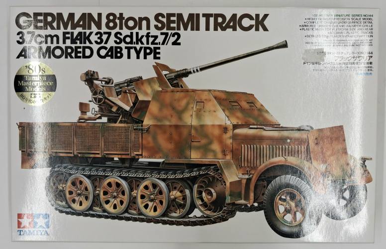 KINGKIT MODEL SCRAPYARD 1/35 TAMIYA 35144.2600 GERMAN 8TON SEMI TRACK 3/7cm FLAK 37 SD.KFZ.7/2 ARMORED CAB TYPE  STARTED 