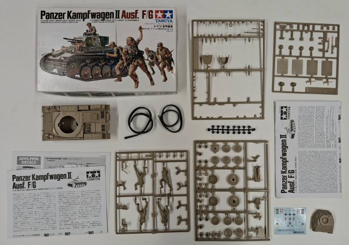 KINGKIT MODEL SCRAPYARD 1/35 TAMIYA 35009.1200 PANZER KAMPFWAGEN II AUSF. F/G  STARTED 