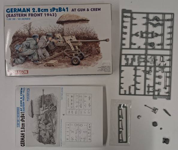 KINGKIT MODEL SCRAPYARD 1/35 DRAGON 6056 GERMAN 2.8cm SPZB41 AT GUN   CREW  SPARES AND REPAIRS 