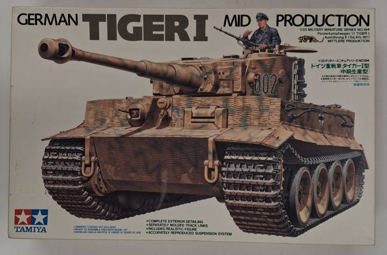 KINGKIT MODEL SCRAPYARD 1/35 TAMIYA 35194 GERMAN TIGER I MID PRODUCTION  STARTED. 