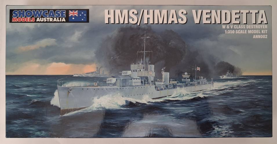 SHOWCASE MODELS AUSTRALIA 1/350 HMS/HMAS VENDETTA W   V CLASS DESTROYER