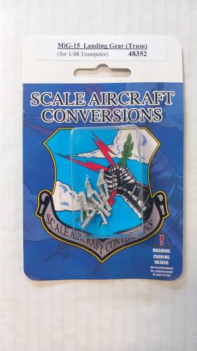 SCALE AIRCRAFT CONVERSIONS  1/48 SAC 48352 MIG-15 LANDING GEAR FOR TRUMPETER 