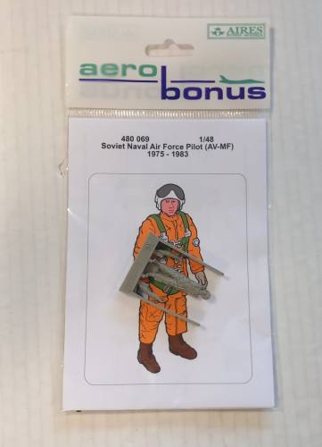 AIRES HOBBY MODELS 1/48 AERO BONUS 480069 SOVIET NAVAL AIR FORCE PILOT AV-MF 1975 - 1983