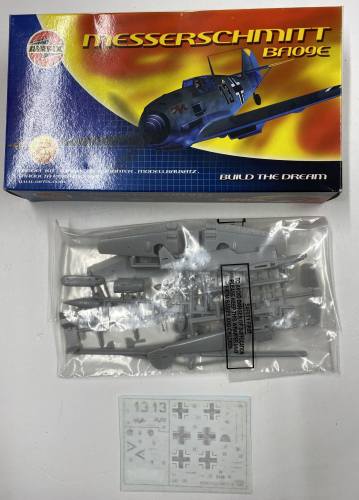 KINGKIT MODEL SCRAPYARD 1/72 AIRFIX 02048 MESSERSCHMITT BF109E  NO INSTRUCTIONS 