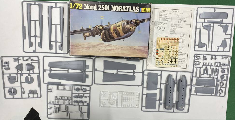 KINGKIT MODEL SCRAPYARD 1/72 HELLER 305 NORD 2501 NORATLAS  DAMAGED DECALS 