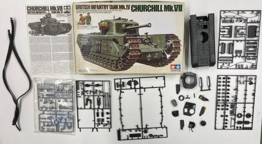 KINGKIT MODEL SCRAPYARD 1/35 TAMIYA 35210 CHURCHILL MK.VII  STARTED 