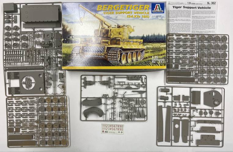 KINGKIT MODEL SCRAPYARD 1/35 ITALERI 362 BERGETIGER SD.KFZ. 185  STARTED 