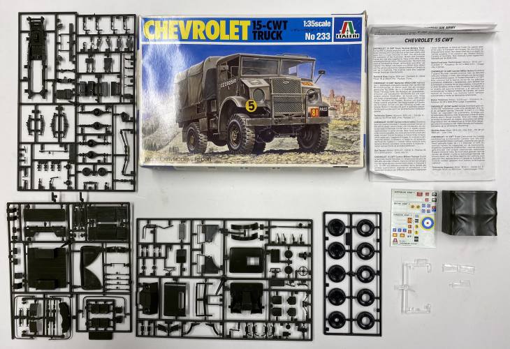 KINGKIT MODEL SCRAPYARD 1/35 ITALERI 233 CHEVROLET 15-CWT  MISSING CLEAR PART 