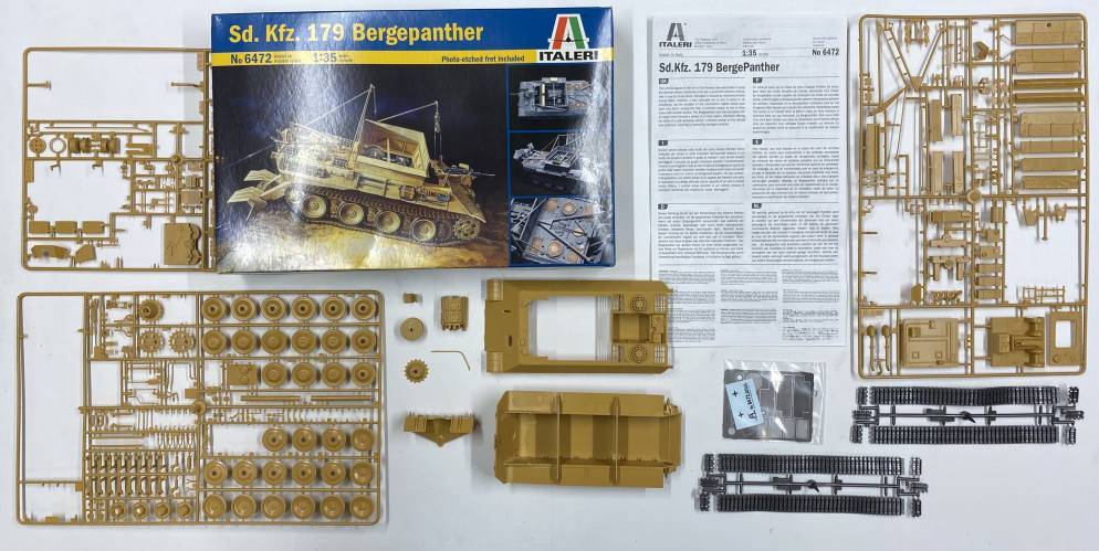 KINGKIT MODEL SCRAPYARD 1/35 ITALERI 6472 SD.KFZ.179 BERGEPANTHER  STARTED 