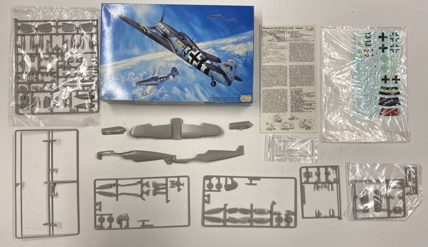 KINGKIT MODEL SCRAPYARD 1/48 FUJIMI J-3 MESSERSCHMITT BF109G-14/AS PETERLE  STARTED 