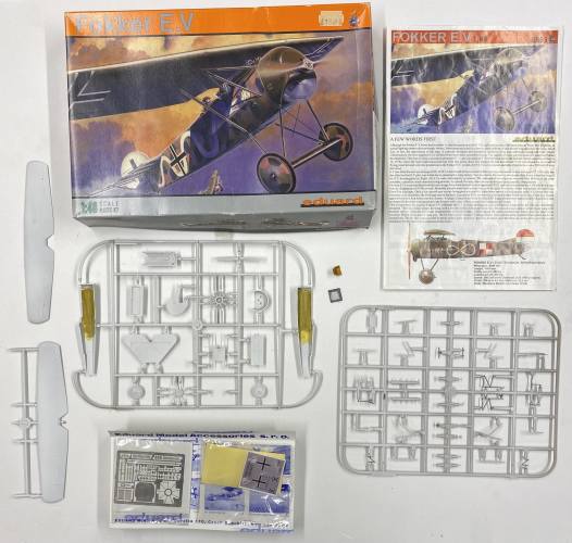 KINGKIT MODEL SCRAPYARD 1/48 EDUARD 8096 FOKKER E.V  STARTED 