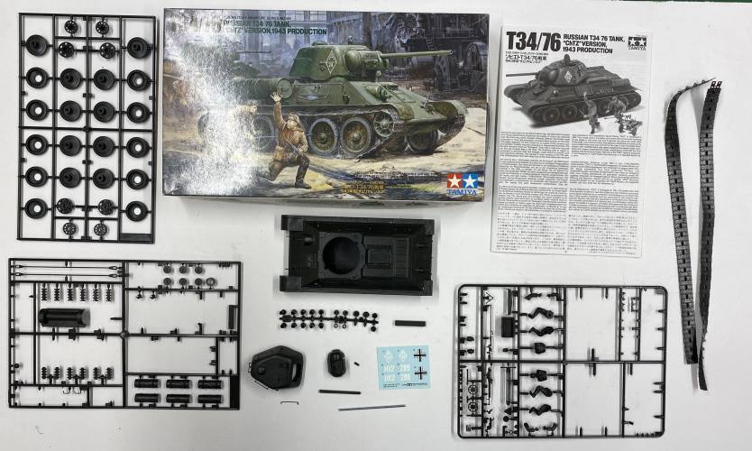 KINGKIT MODEL SCRAPYARD 1/35 TAMIYA 35149 T34/76 RUSSIAN T34/76 ChTZ VERSION 1943 PRODUCTION  STARTED 