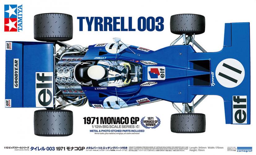 TAMIYA 1/12 12054 TYRRELL 003 1971 MONACO GP TAMIYA 1/12 12054 TYRRELL 003 1971 MONACO GP
