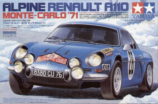 TAMIYA 1/24 24278 ALPINE RENAULT A110 MONTE CARLO 71