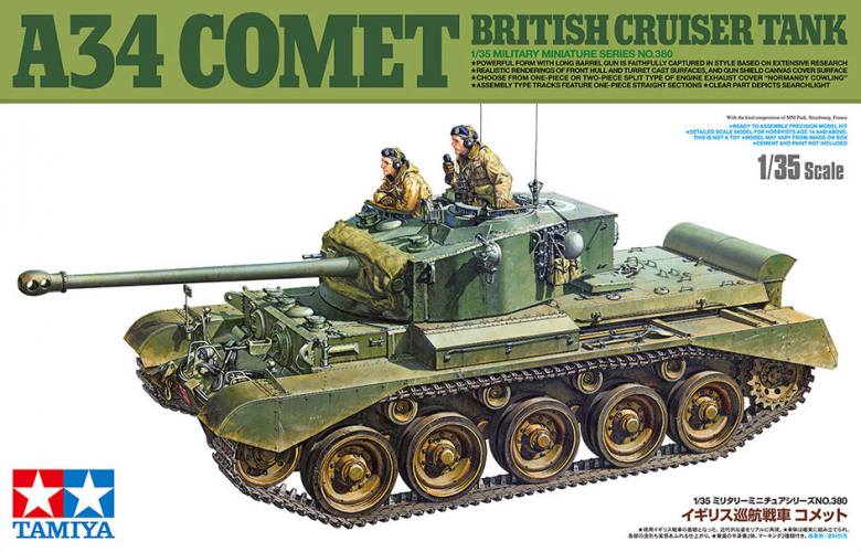 TAMIYA 1/35 35380 A34 COMET BRITISH CRUISER TANK