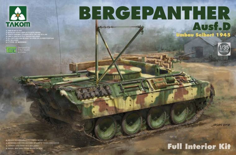 TAKOM 1/35 2102 BERGEPANTHER AUSF.D UMBAU SEIBERT 1945