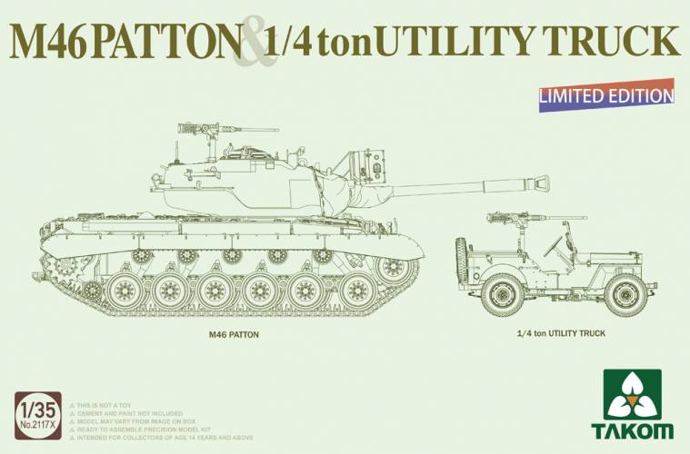 TAKOM 1/35 2117X M46 PATTON 1/4 TON UTILITY TRUCK LIMITED EDITION