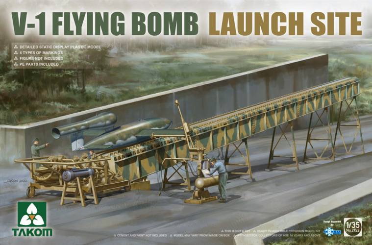 TAKOM 1/35 2152 V-1 FLYING BOMB LAUNCH SITE