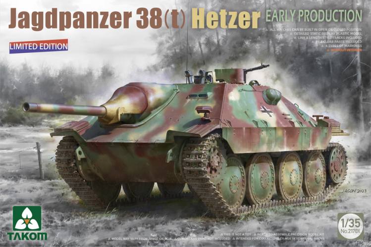 TAKOM 1/35 2170X JAGDPANZER 38 T  HETZER EARLY PROD