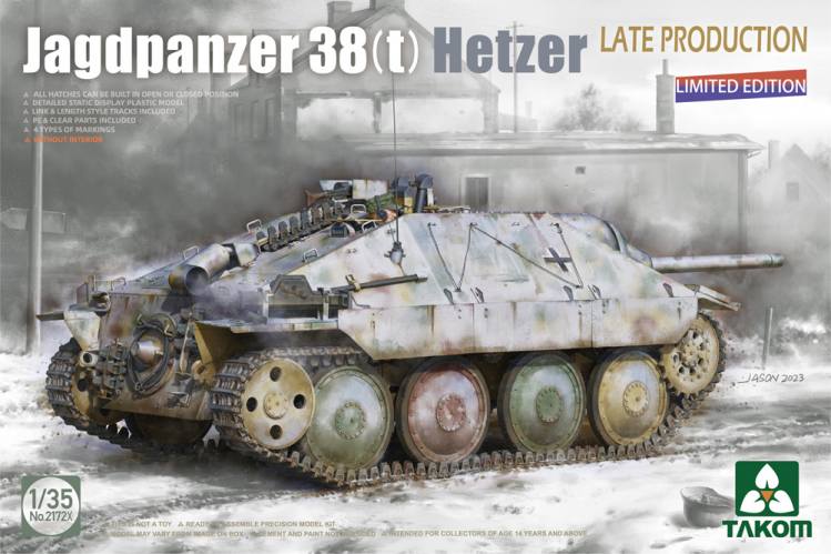 TAKOM 1/35 2172X JAGDPANZER 38 T  HETZER LATE PRODUCTION