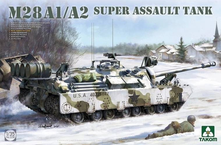 TAKOM 1/35 2210 US ARMY M28 A1/A2 SUPER ASSAULT TANK
