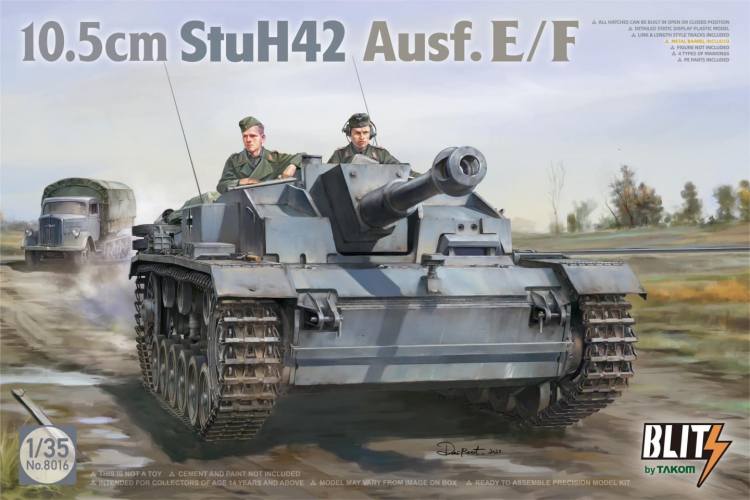 TAKOM 1/35 8016 10.5CM STUH42 AUSF.E/F