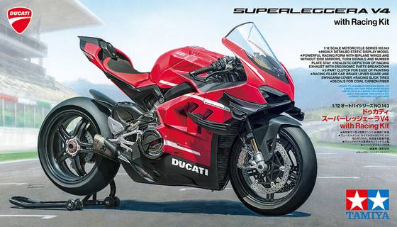 TAMIYA 1/12 14143 DUCATI SUPERLEGGERA V4 WITH RACING KIT