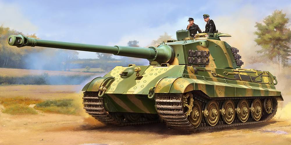 TRUMPETER MODELS 1/16 00949 PZ.KPFW.VI Sd.KFZ.182 TIGER II HENSCHEL 105MM  UK SALE ONLY 
