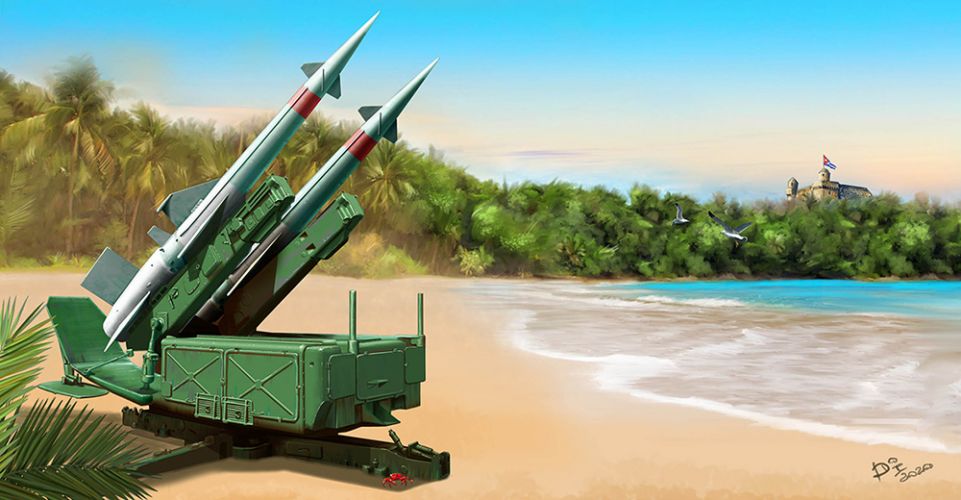 TRUMPETER 1/35 02353 SOVIET 5P71 LAUNCHER w/ 5V27 MISSILE PECHORA  SA-3B Goa  ROUNDS LOADED