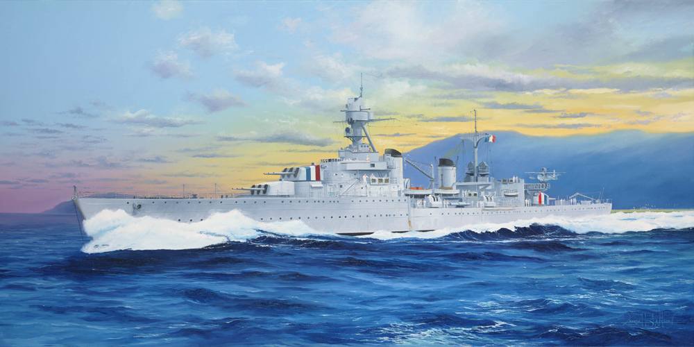 Maquette Trumpeter 1/350 – Croiseur Léger Français Marseillaise – Modèle Réduit Neuf
