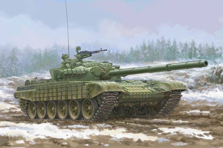 TRUMPETER MODELS 1/35 09602 SOVIET T-72 URAL WITH KONTAKT-1 REACTIVE ARMOR