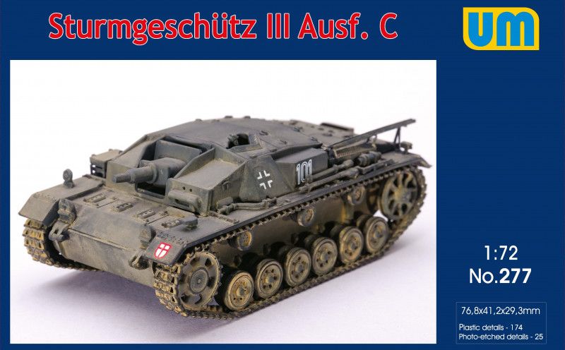 UNIMODEL 1/72 277 STURMGESCHUTZ III Ausf.C