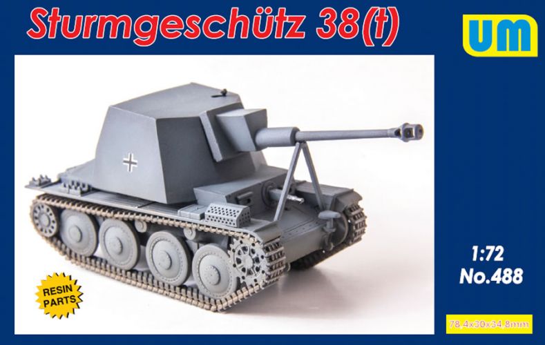 UNIMODEL 1/72 488 STURMGESCHUTZ 38 T 