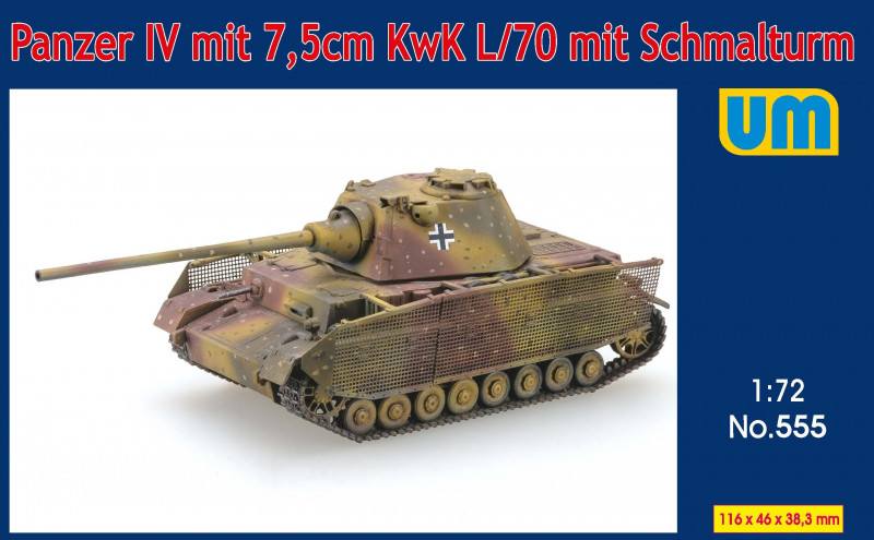 UNIMODEL 1/72 555 PANZER IV WITH 7.5CM KWK L/70 SCHMALTURM