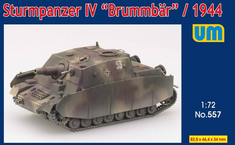 UNIMODEL 1/72 557 STURMPANZER IV BRUMMBAR 1944