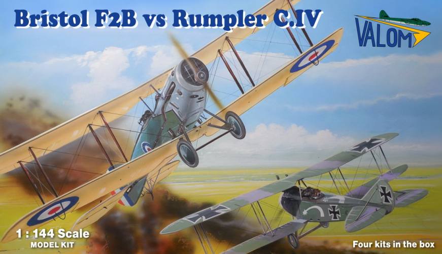 VALOM 1/144 14422 BRISTOL F2B Vs RUMPLER C.IV