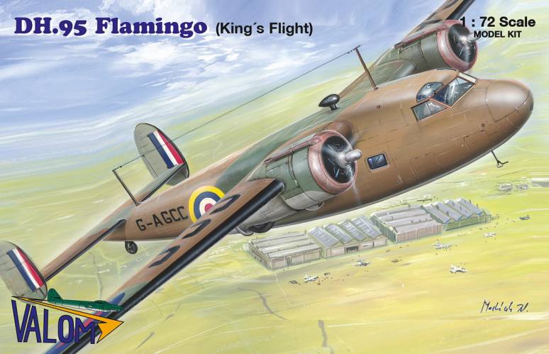 VALOM 1/72 72147 DE HAVILLAND DH.95 FLAMINGO  KING S FLIGHT 