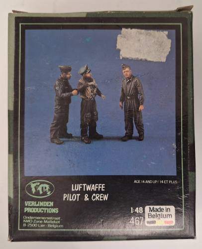 VERLINDEN PRODUCTIONS 1/48 467 LUFTWAFFE PILOT   CREW