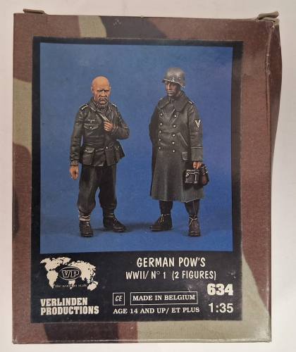 VERLINDEN PRODUCTIONS 1/35 634 GERMAN POW S WWII/ NO 1  2 FIGURES 