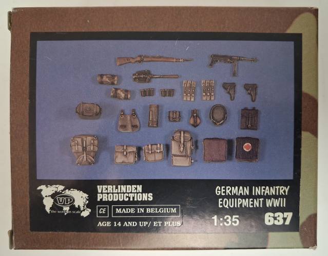 VERLINDEN PRODUCTIONS 1/35 637 GERMAN INFANTRY EQUIPMENT WWII