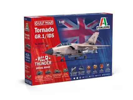 ITALERI  1/48 35107 TORNADO GR.1/ IDS GULF WAR WAR THUNDER SPECIAL BONUS