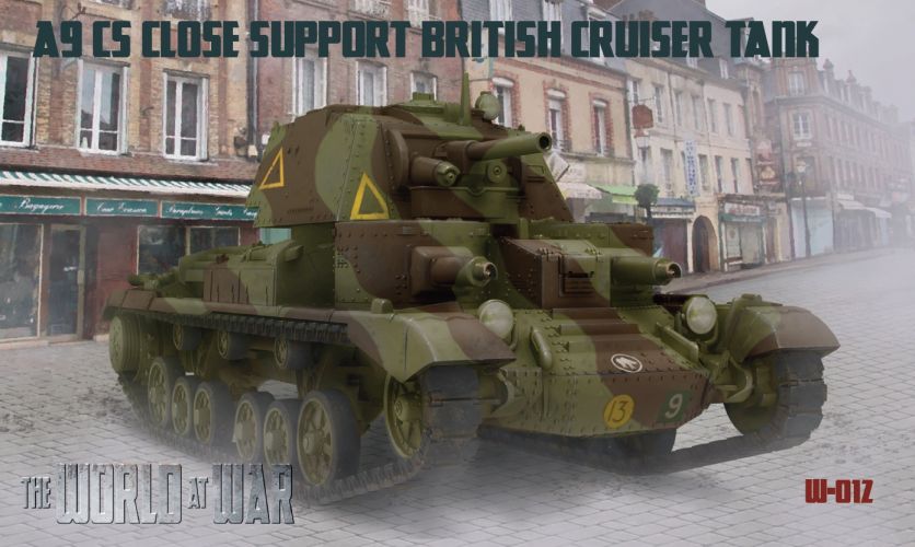 IBG MODELS WORLD AT WAR 1/72 W-012 A9 CS CLOSE SUPPORT BRITISH CRUISER TANK