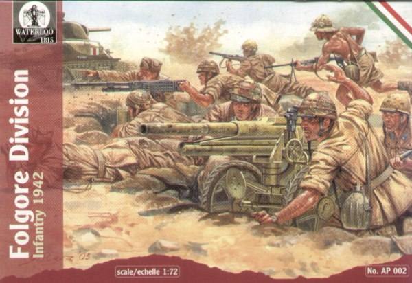 WATERLOO 1/72 AP002 FOLGORE DIVISION INFANTRY 1942