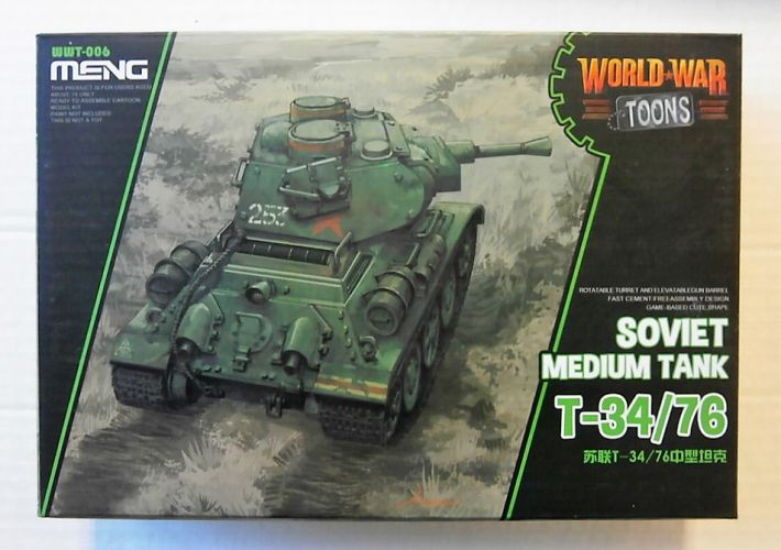 MENG  WWT-006 T-34/76 SOVIET MEDIUM TANK WORLD WAR TOON